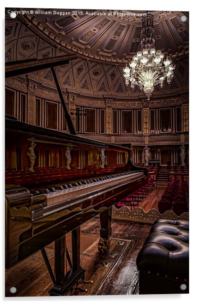  St George's Hall Small Concert Room. Acrylic by William Duggan