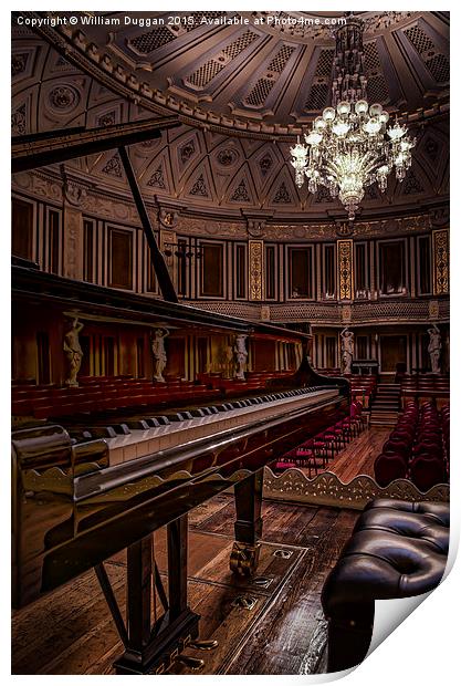  St George's Hall Small Concert Room. Print by William Duggan