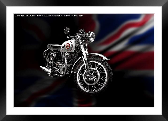 BSA Lightning Framed Mounted Print by Thanet Photos