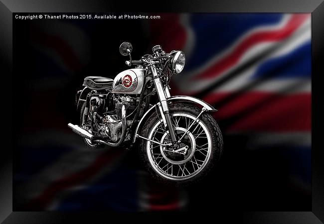  BSA Lightning Framed Print by Thanet Photos