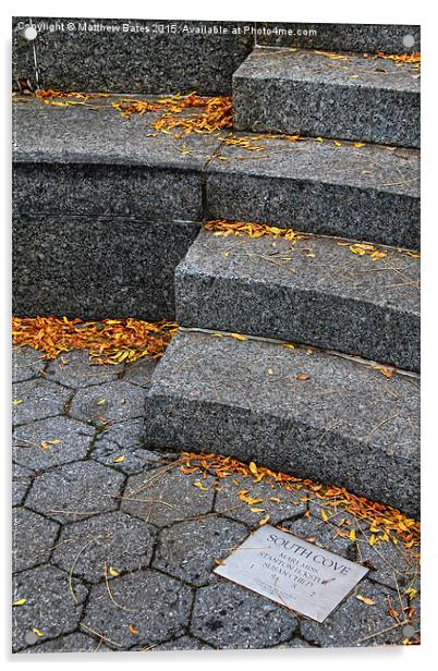 Memorial Steps Acrylic by Matthew Bates