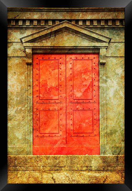  Red Doors Framed Print by David Hare