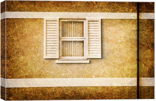 White shutters Canvas Print by David Hare