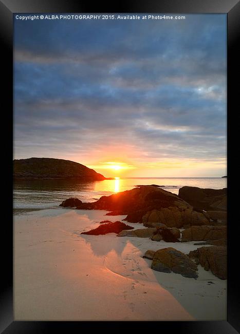  Achmelvich Beach, Sutherland, Scotland Framed Print by ALBA PHOTOGRAPHY
