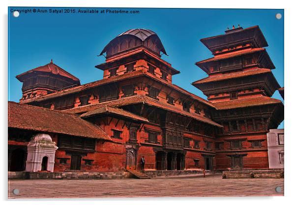 Hanuman Dhoka Palace Museum Acrylic by Arun Satyal