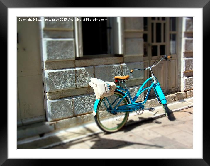  Vintage Bicycle Framed Mounted Print by Suzanne Whaley