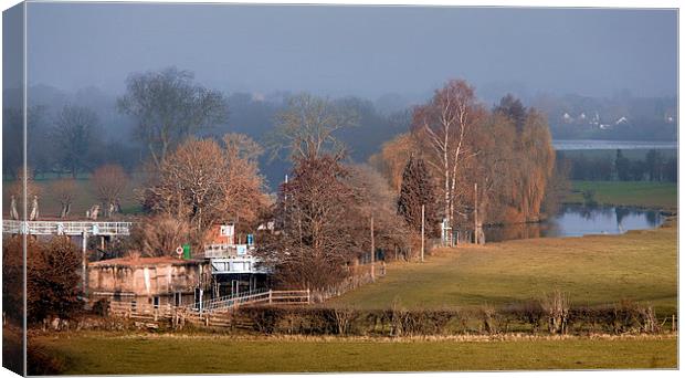  Day's lock Dorchester on Thames Canvas Print by Tony Bates