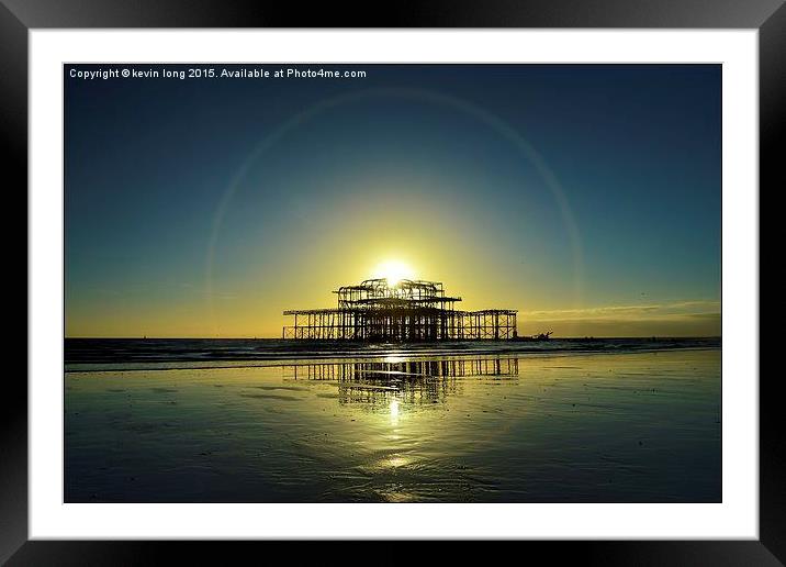  Brighton west pier  Framed Mounted Print by kevin long