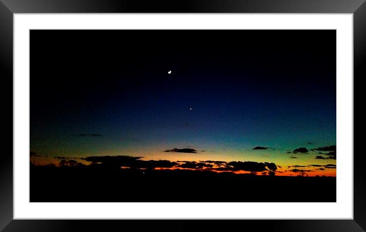 Deep Norfolk Sunset Framed Mounted Print by Simon Tuck