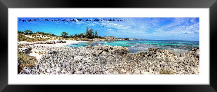  The Basin - Rottnest Island WA - Panorama Framed Mounted Print by Colin Williams Photography