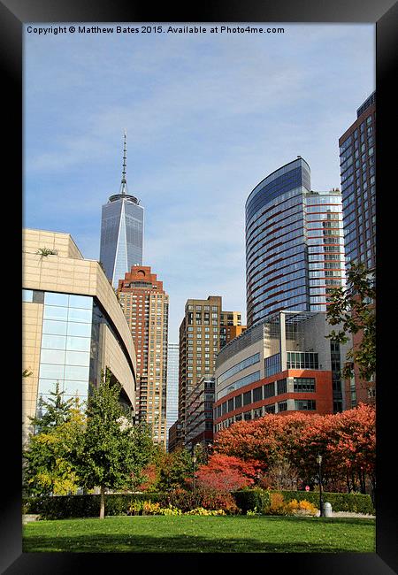  Freedom Tower Framed Print by Matthew Bates