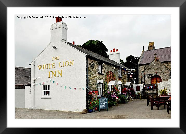 The White Lion, Llanelian Framed Mounted Print by Frank Irwin