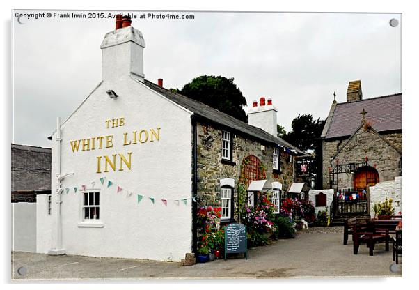 The White Lion, Llanelian Acrylic by Frank Irwin