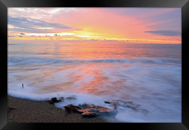 smoke on the water Framed Print by allen martin