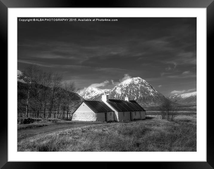  Blackrock Cottage, Glencoe, Scotland Framed Mounted Print by ALBA PHOTOGRAPHY