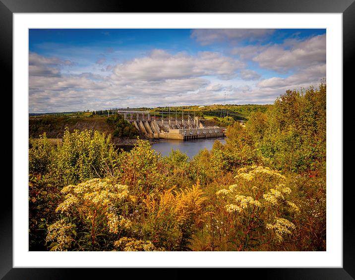 Mactaquac Dam, Fredericton, New Brunswick, Canada Framed Mounted Print by Mark Llewellyn
