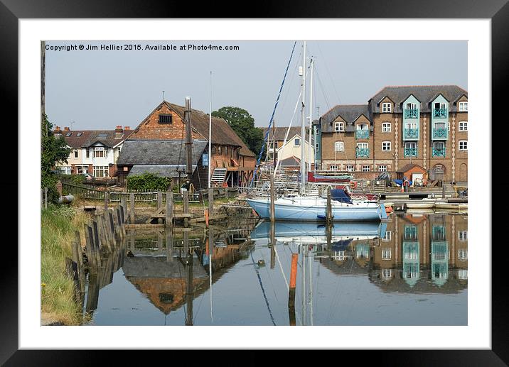 Eling tidy mill  Framed Mounted Print by Jim Hellier