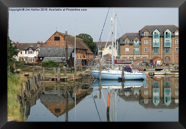 Eling tidy mill  Framed Print by Jim Hellier