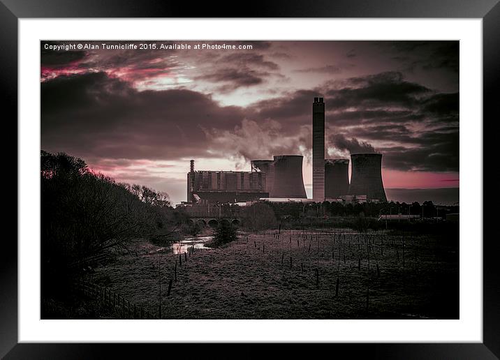  Rugeley power station Framed Mounted Print by Alan Tunnicliffe