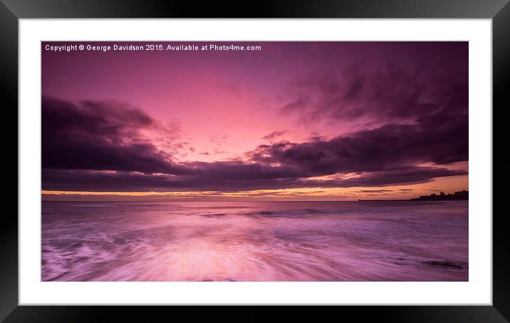  The Colours of Dawn Framed Mounted Print by George Davidson
