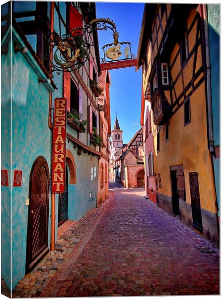 Riquewihr, Alsace Canvas Print by Broadland Photography