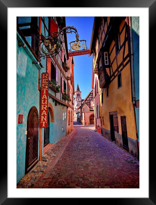  Riquewihr, Alsace Framed Mounted Print by Broadland Photography