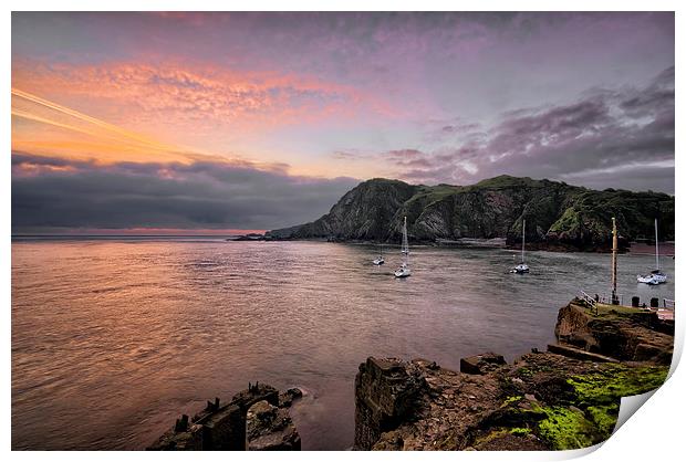  Old pier, Ilfracombe. Print by Dave Wilkinson North Devon Ph