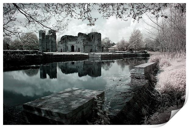 Kirby Muxloe Castle Print by Simon Gladwin
