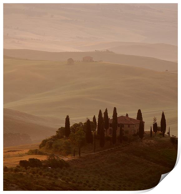 Belvedere at Dawn Print by Claire Gardner