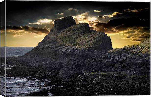 worms head sunset Canvas Print by Leighton Collins