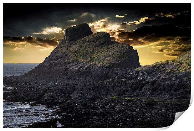  worms head sunset Print by Leighton Collins