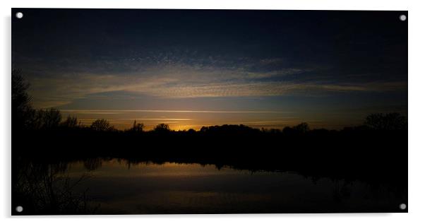  Norfolk Sunset Acrylic by Gordon Holmes