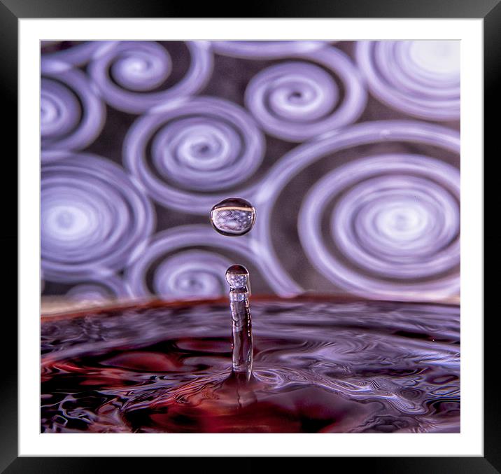 The water drip Framed Mounted Print by Alan Glicksman