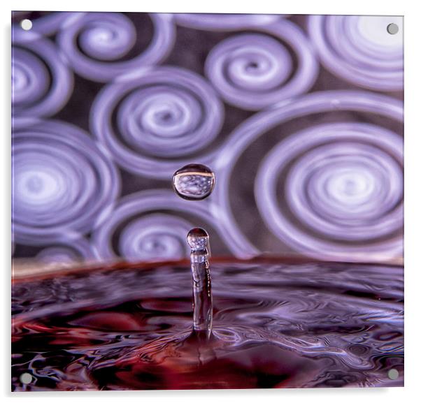  The water drip Acrylic by Alan Glicksman
