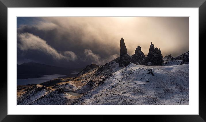  Old Man Of Storr Framed Mounted Print by andrew bagley