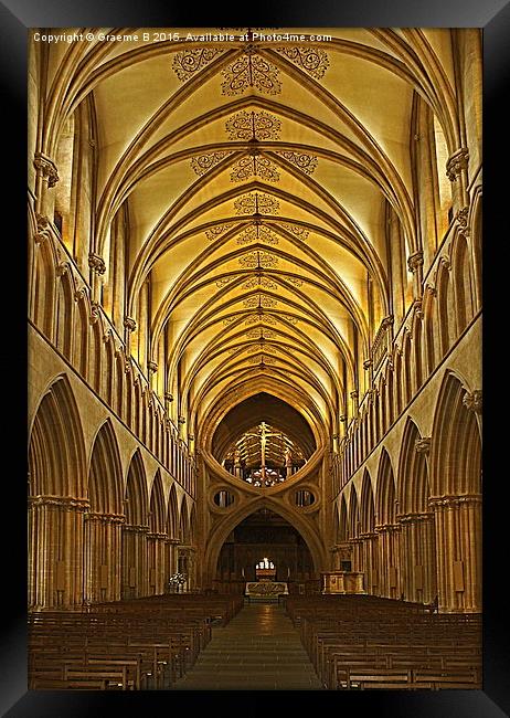  Wells Cathedral 2 Framed Print by Graeme B