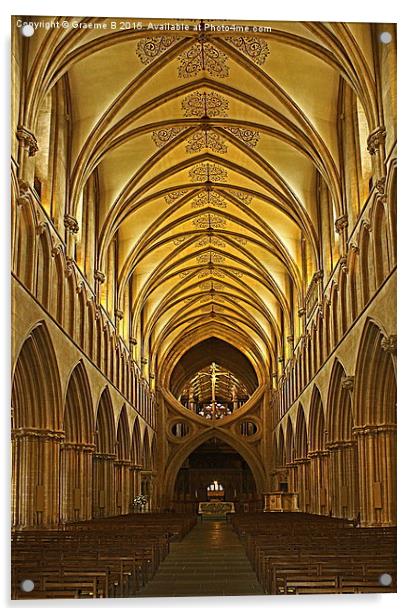  Wells Cathedral 2 Acrylic by Graeme B