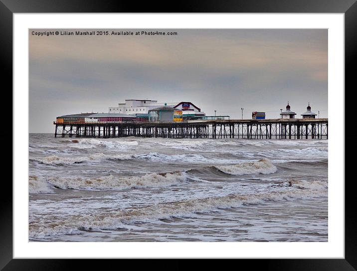 North Pier.   Framed Mounted Print by Lilian Marshall