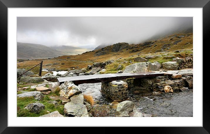  Footpath to the Devils Kitchen north Wales Framed Mounted Print by Tony Bates