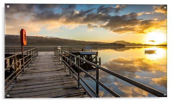 Loch Lomond sunrise Acrylic by Jonathon barnett