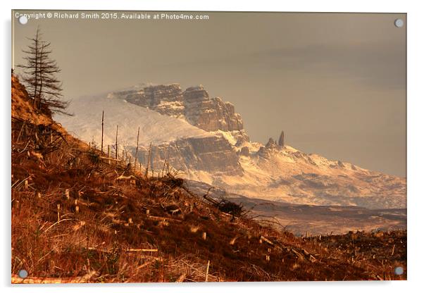 The Storr, Isle of Skye, at the southern end of th Acrylic by Richard Smith