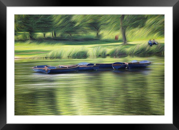  Peace on the riverbank  Framed Mounted Print by sylvia scotting