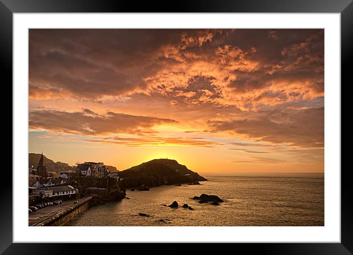  Capstone Point Ilfracombe Framed Mounted Print by Dave Wilkinson North Devon Ph