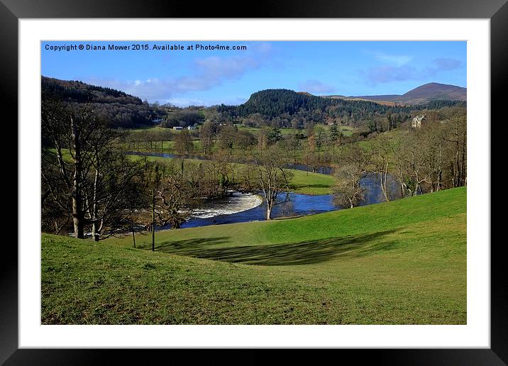  The Dee Valley  Framed Mounted Print by Diana Mower