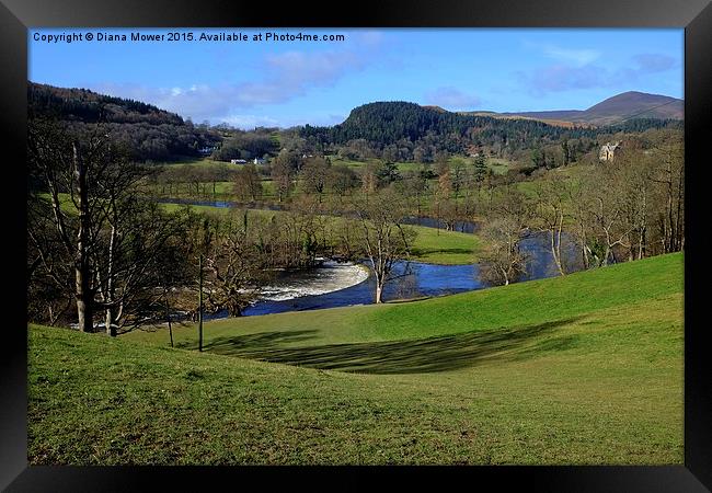  The Dee Valley  Framed Print by Diana Mower