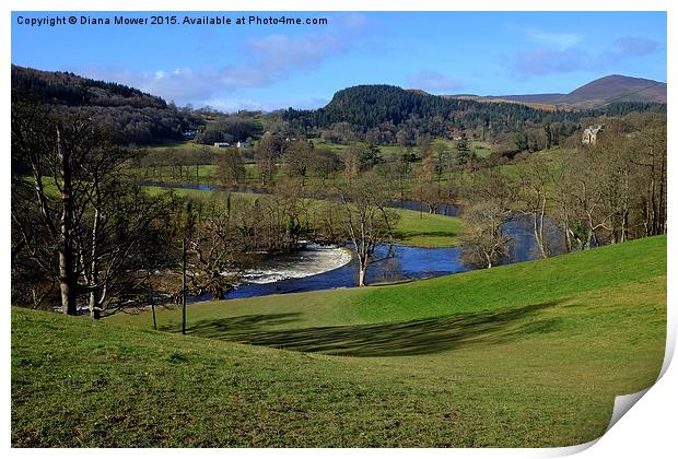  The Dee Valley  Print by Diana Mower