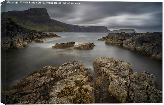  Scottish coastline, Isle of Skye Canvas Print by Neil Burton