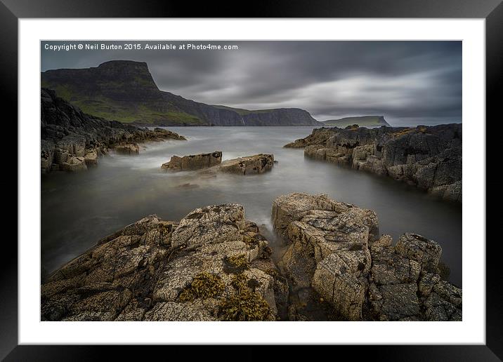  Scottish coastline, Isle of Skye Framed Mounted Print by Neil Burton