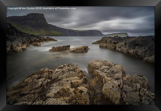  Scottish coastline, Isle of Skye Framed Print by Neil Burton