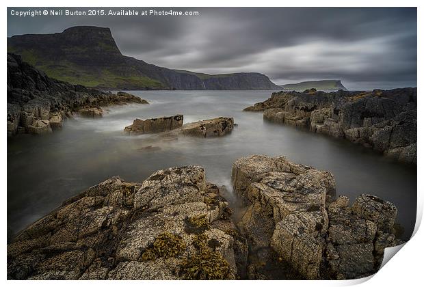  Scottish coastline, Isle of Skye Print by Neil Burton